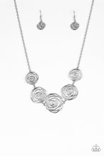Load image into Gallery viewer, Paparazzi Accessories - Rosy Rosette - Silver