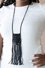 Load image into Gallery viewer, Paparazzi Accessories - Macrame Mantra - Black