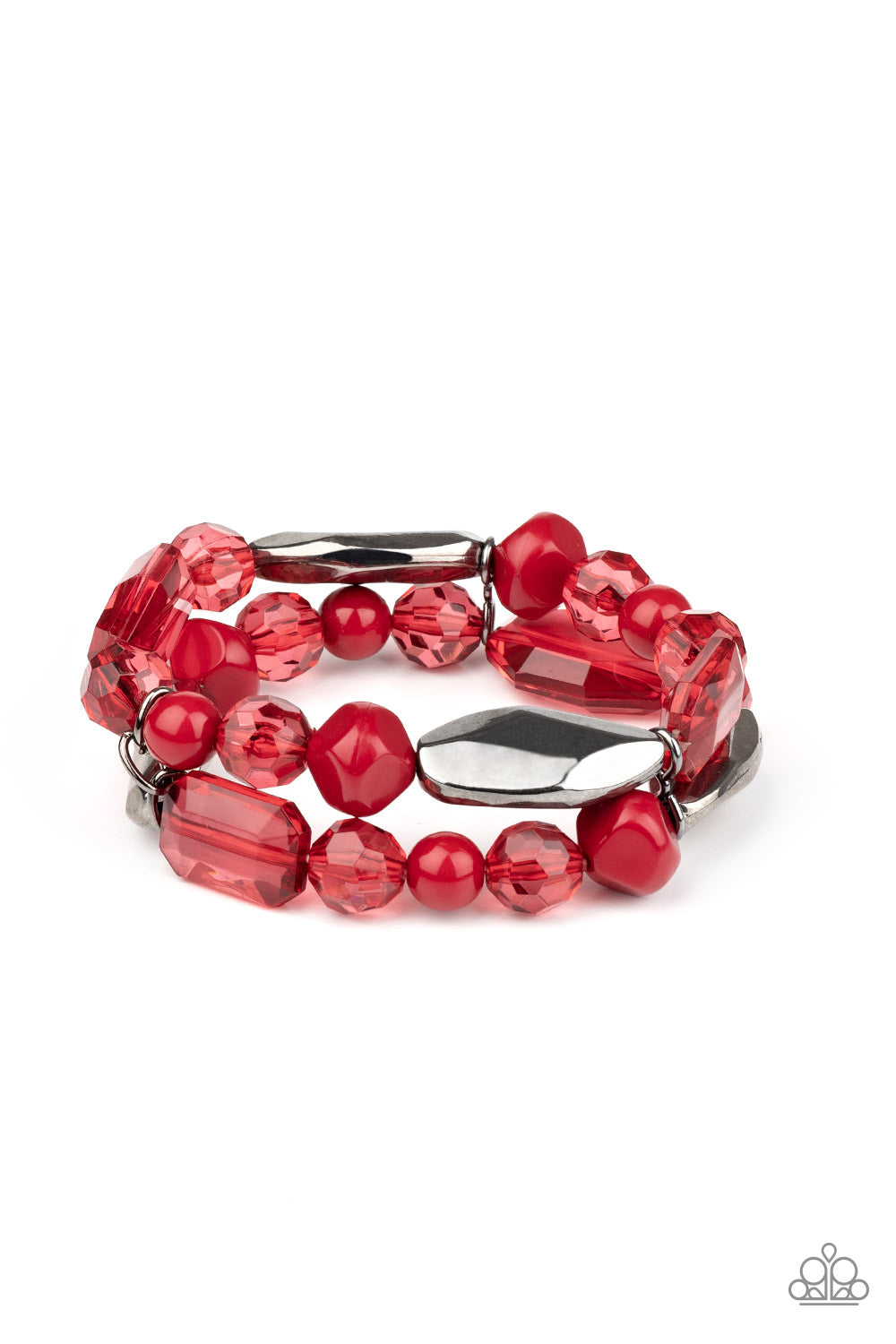 Paparazzi Accessories - Rockin Rock Candy - Red