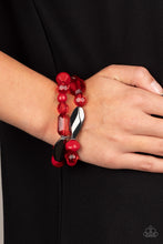 Load image into Gallery viewer, Paparazzi Accessories - Rockin Rock Candy - Red
