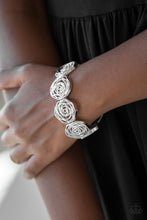 Load image into Gallery viewer, Paparazzi Accessories - Beat Around The ROSEBUSH - Silver
