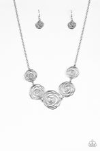 Load image into Gallery viewer, Paparazzi Accessories - Rosy Rosette - Silver
