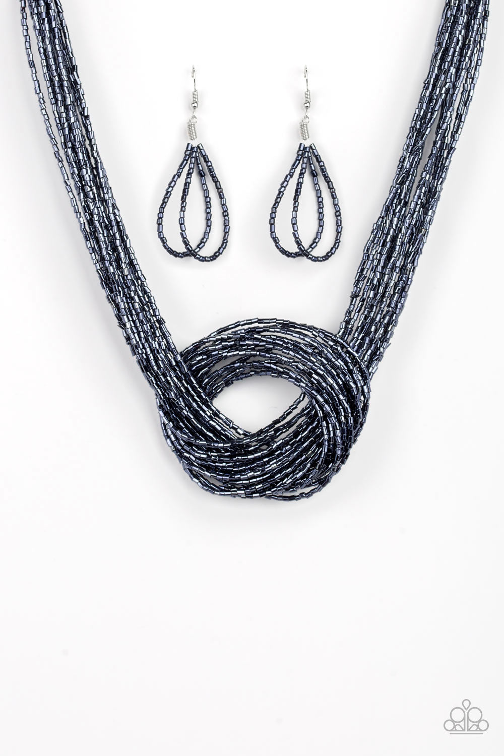 Paparazzi Accessories - Knotted Knockout - Blue