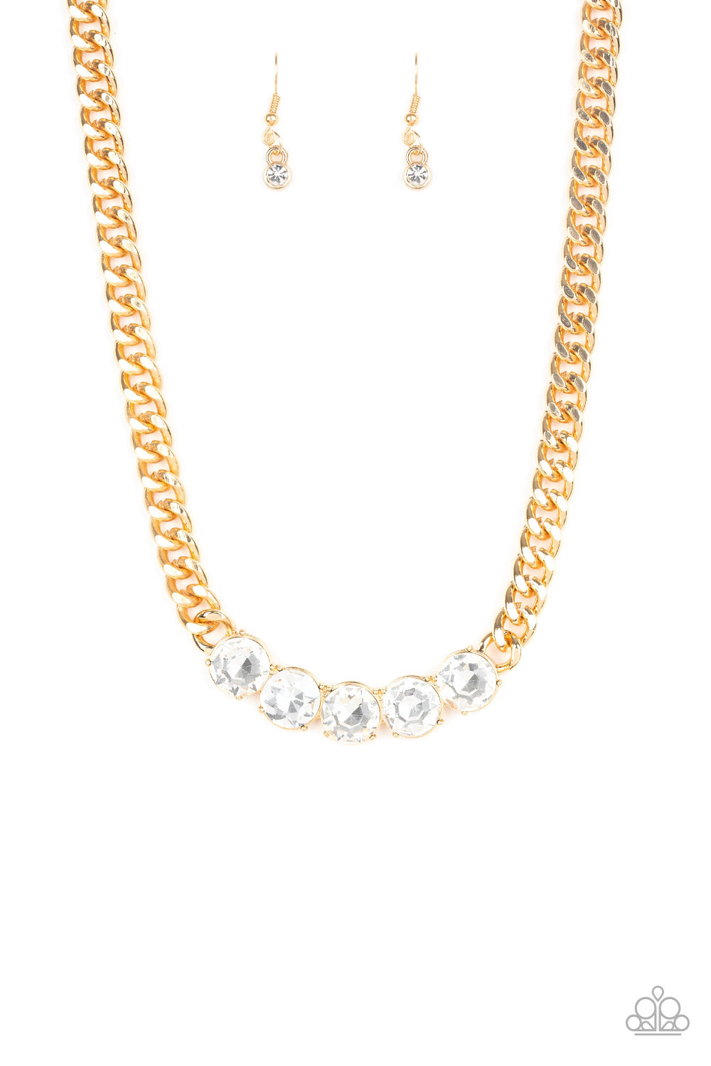 Paparazzi Accessories - Rhinestone Renegade - Gold