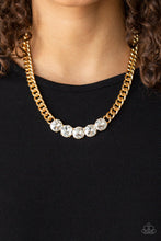Load image into Gallery viewer, Paparazzi Accessories - Rhinestone Renegade - Gold
