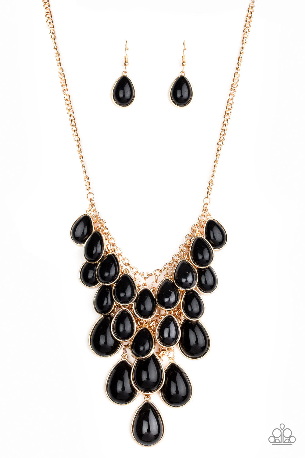 Paparazzi Accessories - Shop Til You TEARDROP - Black