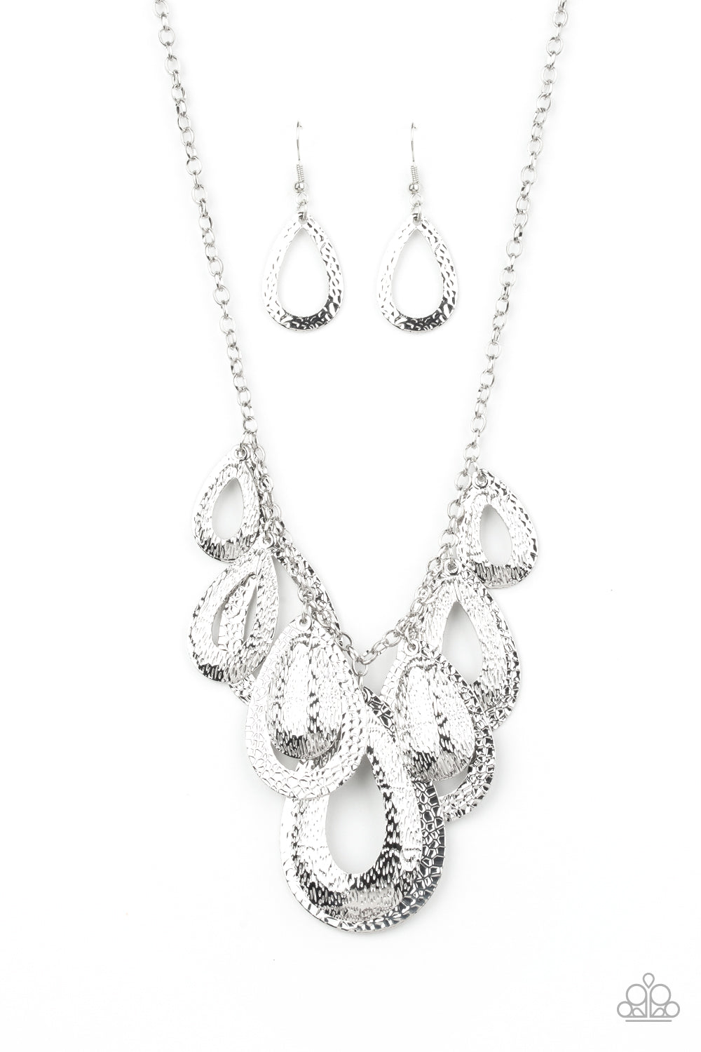 Paparazzi Accessories - Teardrop Tempest - Silver