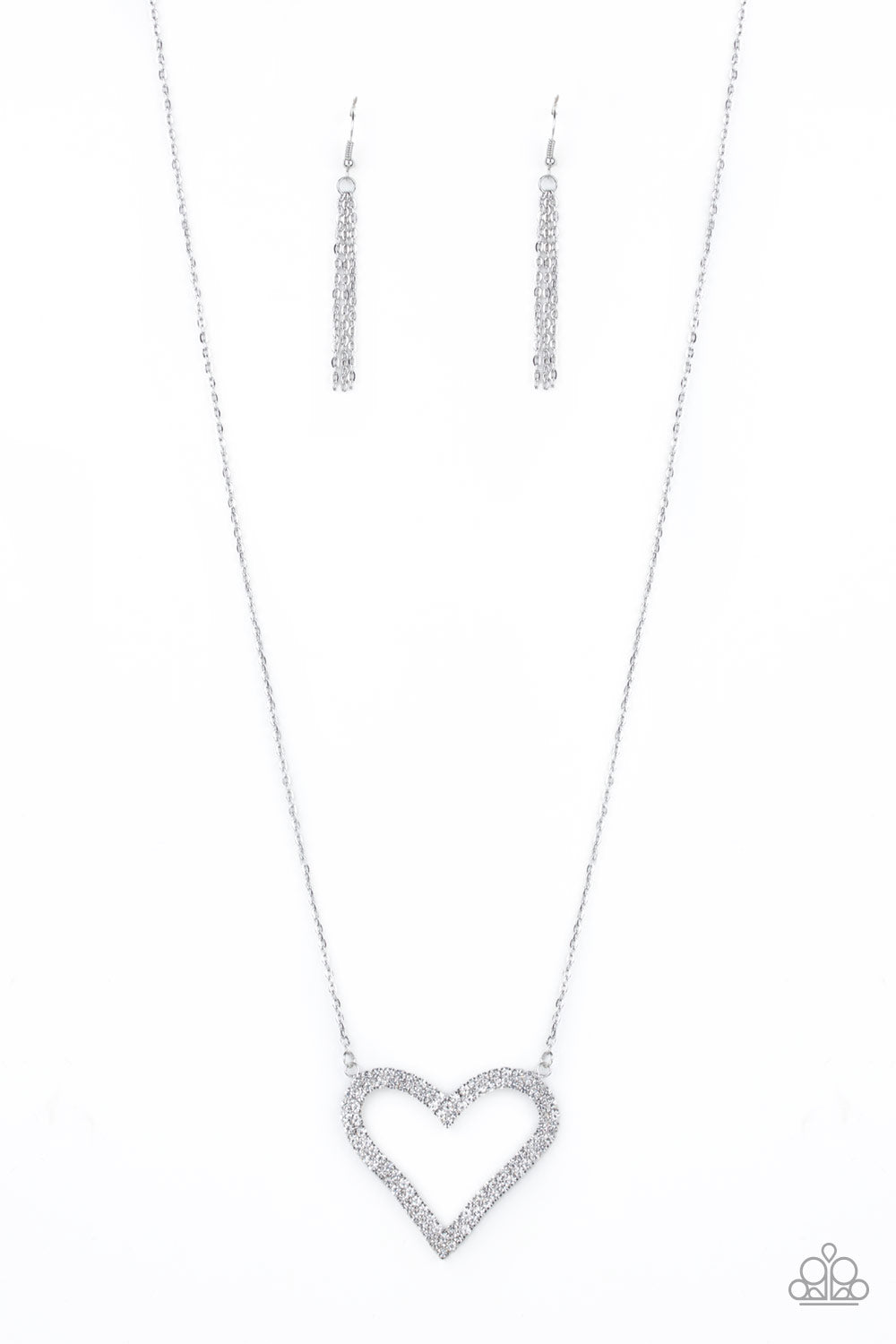 Paparazzi Accessories - Pull Some HEART-strings - White