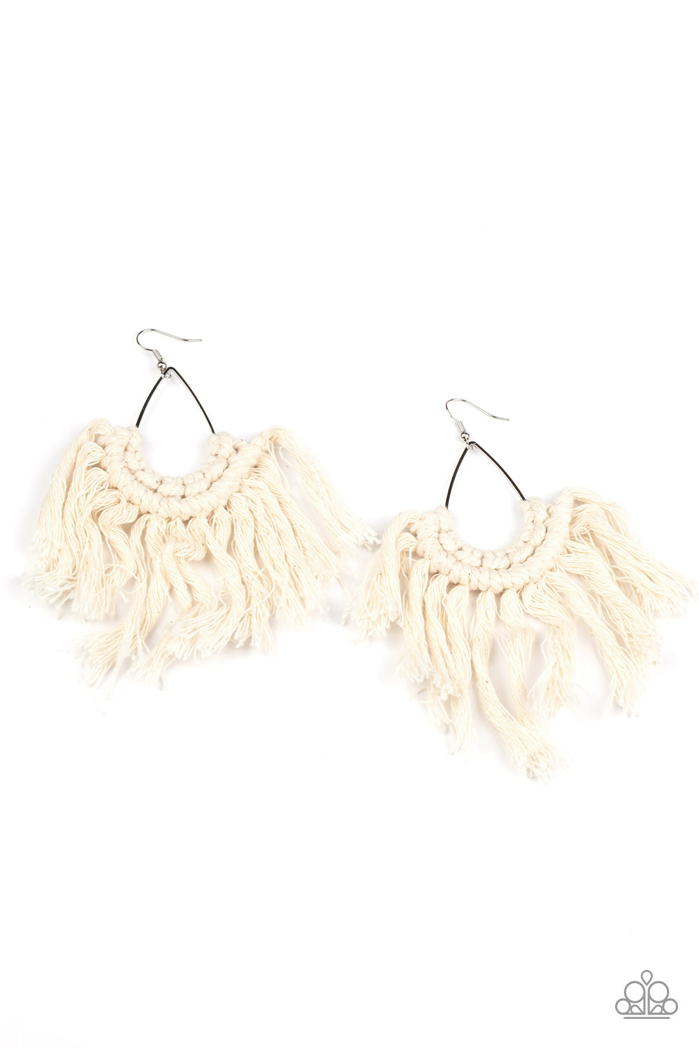 Paparazzi Accessories - Wanna Piece Of MACRAME? - White