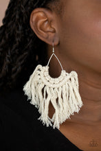 Load image into Gallery viewer, Paparazzi Accessories - Wanna Piece Of MACRAME? - White
