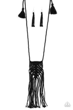 Load image into Gallery viewer, Paparazzi Accessories - Macrame Mantra - Black

