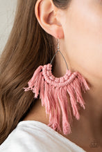 Load image into Gallery viewer, Paparazzi Accessories - Wanna Piece Of MACRAME? - Pink
