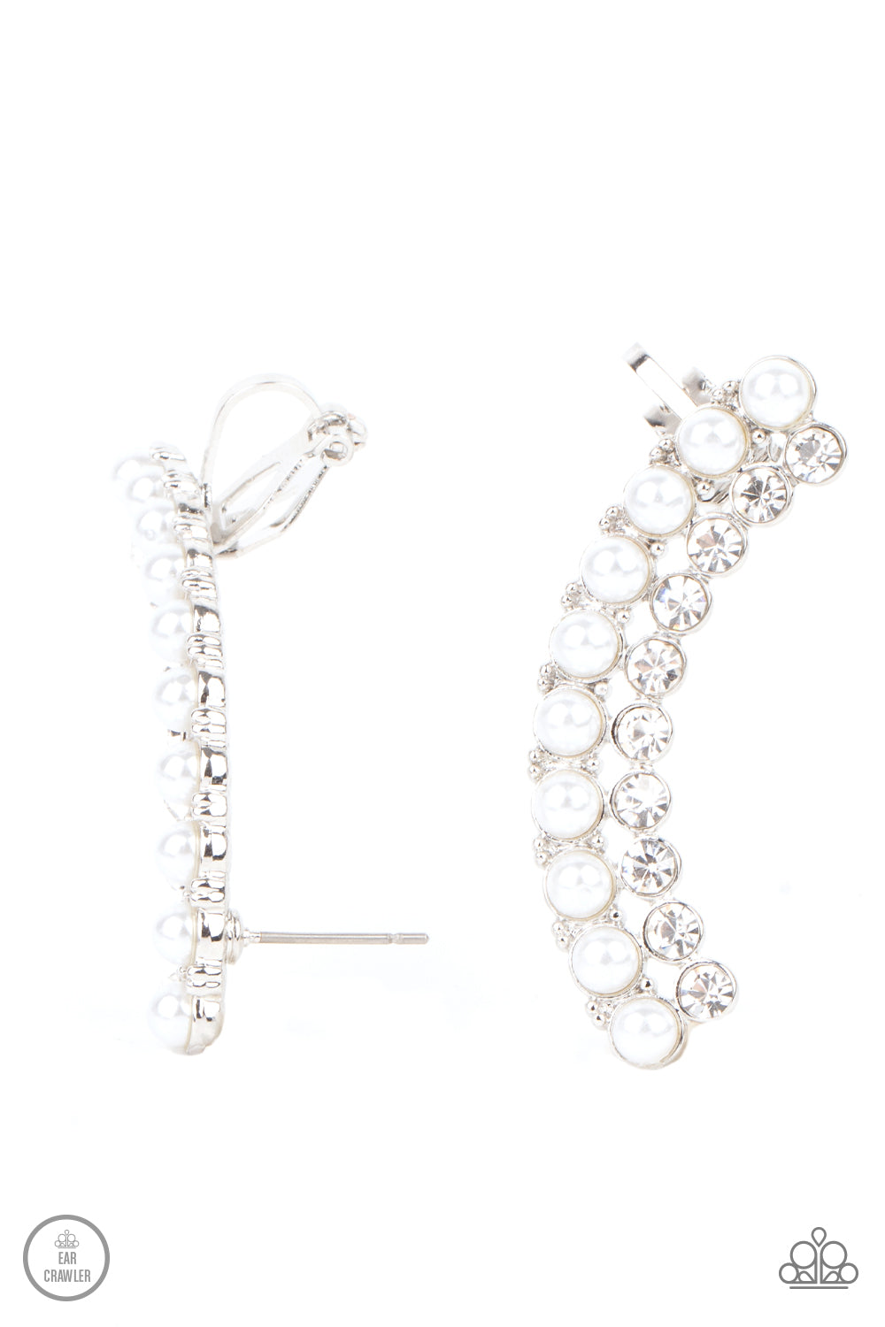 Paparazzi Accessories - Doubled Down On Dazzle - White