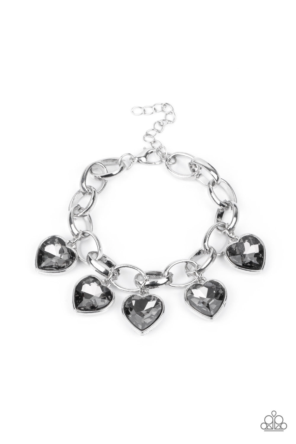 Paparazzi Accessories - Candy Heart Charmer - Silver