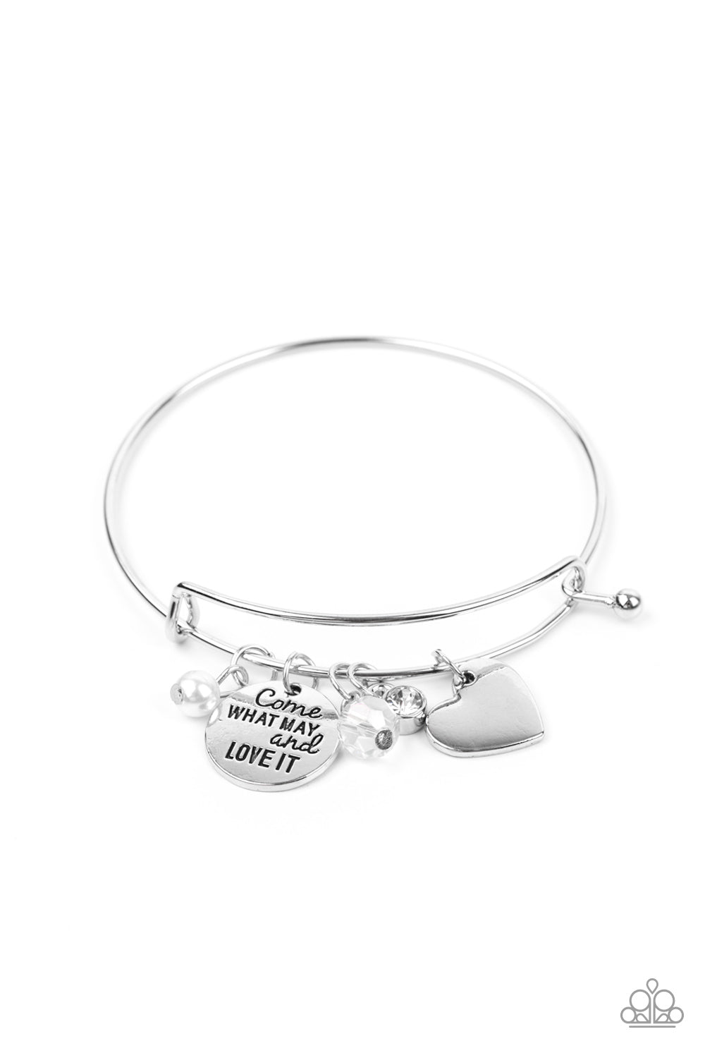 Paparazzi Accessories - Come What May and Love It - White