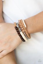 Load image into Gallery viewer, Paparazzi Accessories - Free-Spirited Spiral - Brown

