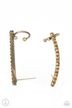 Load image into Gallery viewer, Paparazzi Accessories - Give Me The SWOOP - Brass Post Earring
