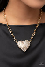 Load image into Gallery viewer, Paparazzi Accessories - Heartbreakingly Blingy - Gold

