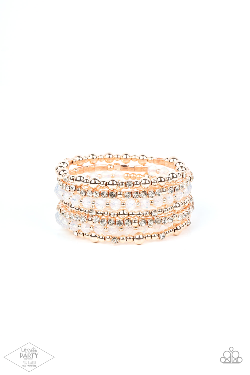 Paparazzi Accessories - ICE Knowing You - Rose Gold