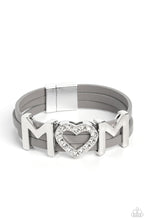 Load image into Gallery viewer, Paparazzi Accessories - Heart of Mom - Silver
