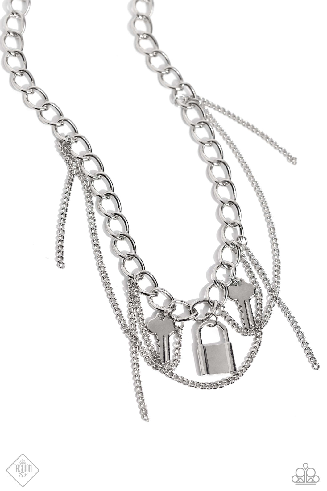 Paparazzi Accessories - Against the LOCK - Silver